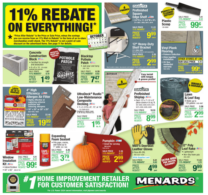 Menards 1003 1013 1